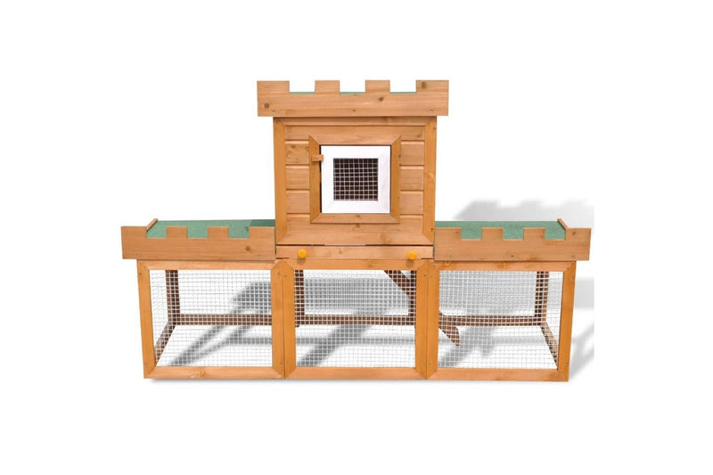 Outdoor Large Rabbit Hutch House Pet Cage Single House vidaXL