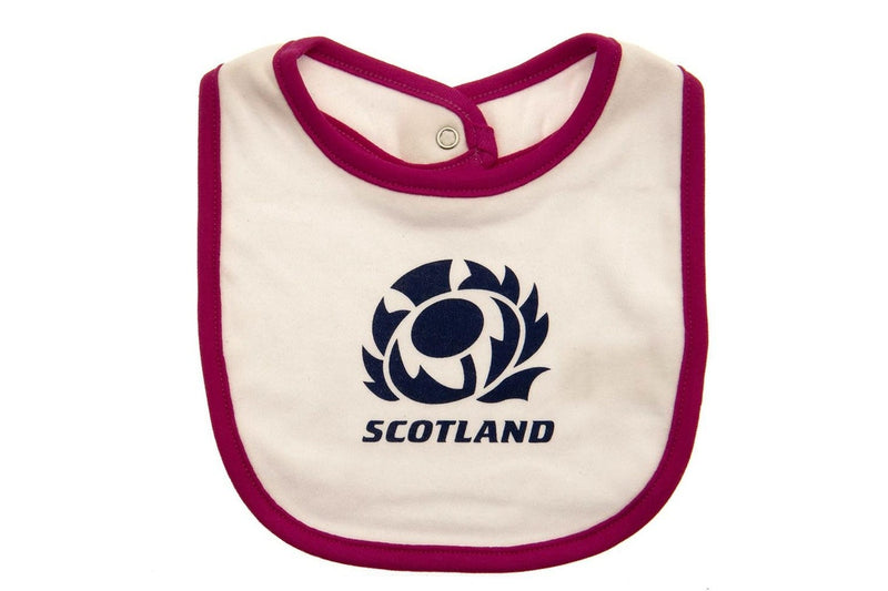 Scotland RU Baby Bibs (Pack of 2) (Black/Pink/White) (One Size)