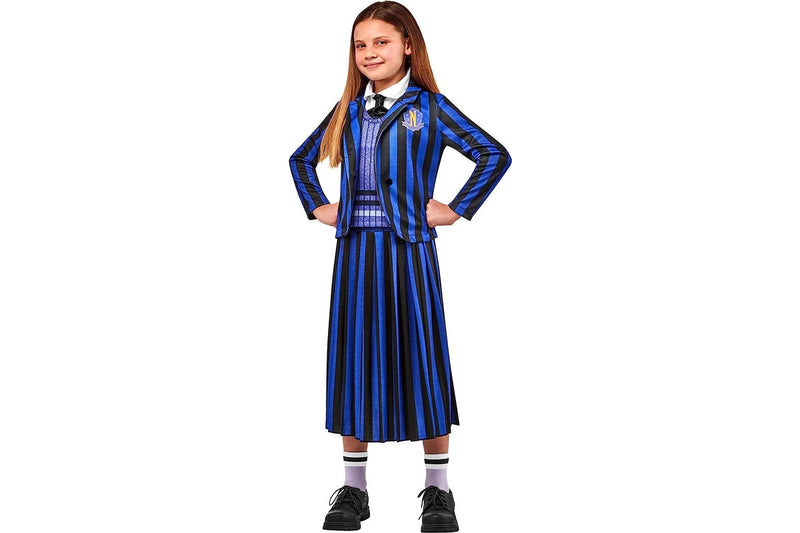 Wednesday (2023): Nevermore Academy - Blue Costume (Size: 8-10)