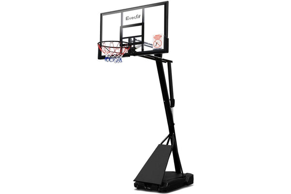 Everfit 3.05M Basketball Hoop Stand System Adjustable Height Portable Black Pro