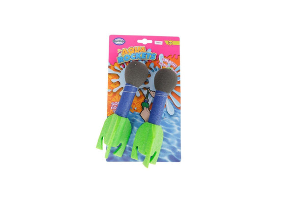 2pc Toylife 20cm Aqua Splash Soaker Rockets Kids Children Fun Outdoor Toy 6y+