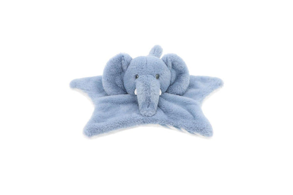 2x Keeleco Baby 32cm Elephant Blanket Animal Stuffed Plush Kids Toy Blue 0m+