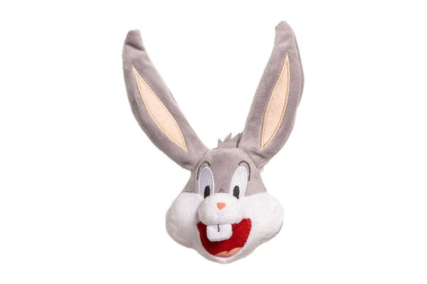 2x Looney Tunes Bugs Bunny Soft Plush Squeaking Dog Interactive Toy 20cm Grey