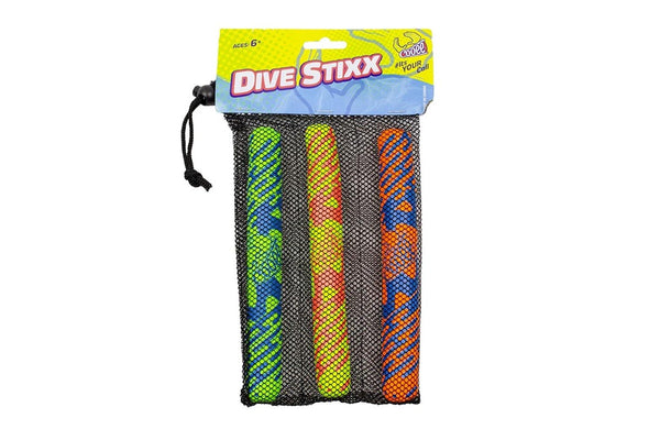 6pc Cooee Neoprene Swimming Pool Dive Stixx Kids Children Water Toy 16cm 6+