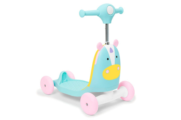 Skip Hop: Zoo Ride On 3 In 1 Scooter - Unicorn