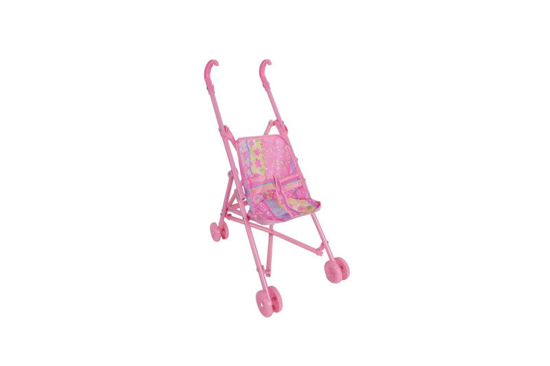 2x Razoo Doll Kids Children Foldable Playful Pink Fun Push Toy Stroller 42x29cm