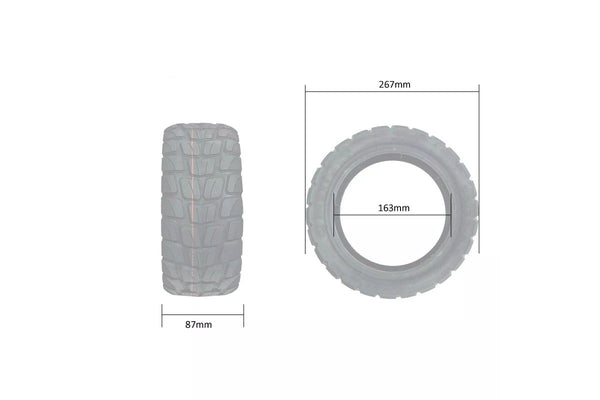 Self-healing 11 Inch 90/65-6.5 Off-rode Tubeless Tyre For Zero Electric Scooter