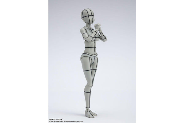 Body-Chan (Kentaro Yabuki Wireframe Gray) - S.H.Figuarts Figure