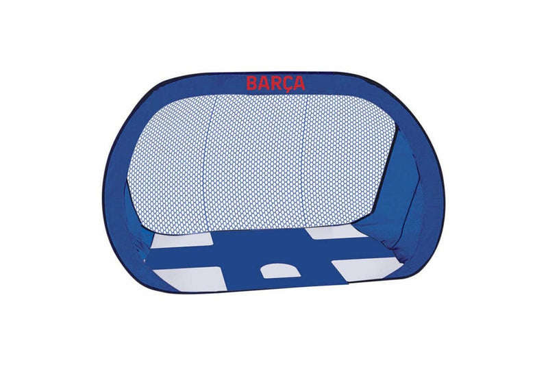 Barcelona FC Pop Up Football Goal (Navy Blue/White) (One Size)