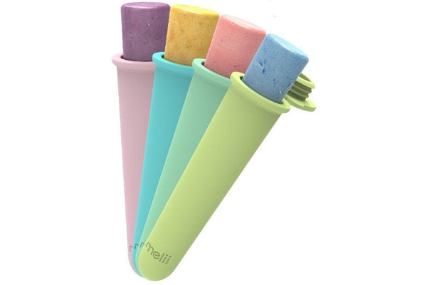 Melii: Silicone Push Pops - 4 Pack with Tray