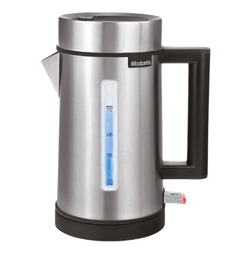 Brabantia 2000-2400W 1.7L Electric Kettle - Silver/Black - Layaway AU