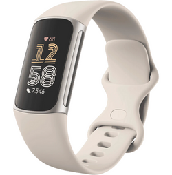 Fitbit Charge 6 - Porcelain/Silver Aluminium