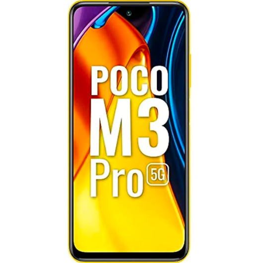 Poco M3 PRO 5G + 4G Volte Global Unlocked GSM 6.5" Octa Core 48mp Triple Camera (Not Verizon/Boost/CDMA) (Yellow, 64GB+4GB)