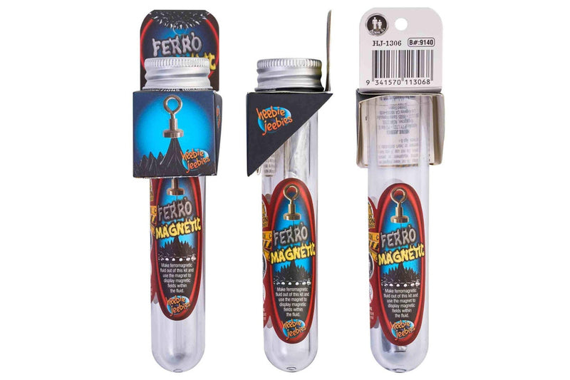 4x Heebie Jeebies Test Tube Ferromagnetic Fluid Kids STEM Toy DIY Kit Assort 8+