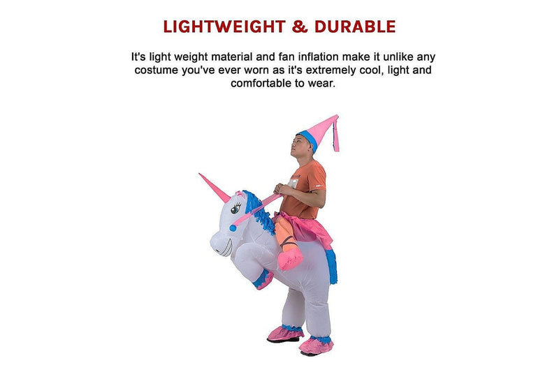 Unicorn Fancy Dress Inflatable Suit Fan Operated Costume Dress Up, Costumes