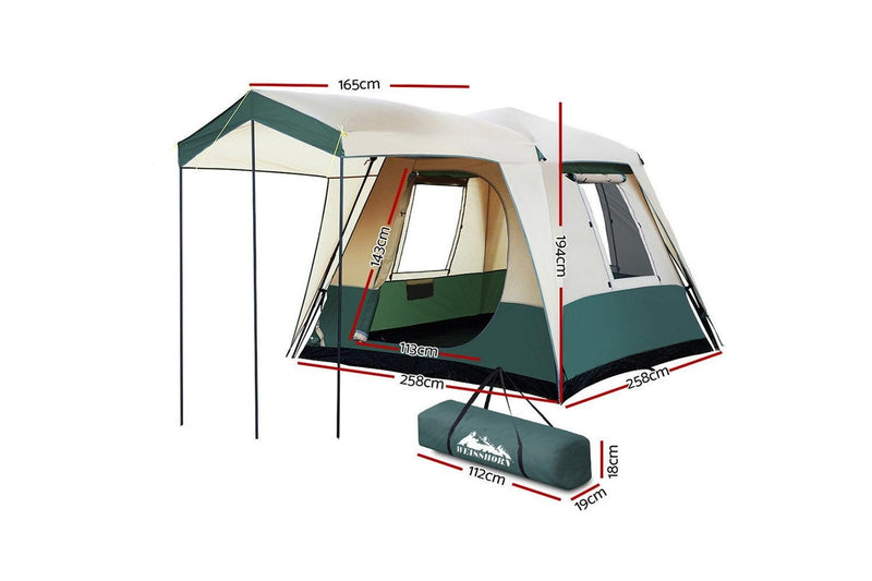 Weisshorn Instant 4 Person Up Camping Pop up Tents Family Hiking Dome