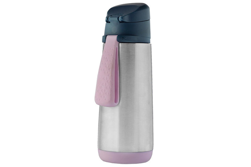 b.box: Insulated Sport Spout Bottle - Indigo Rose (500ml)