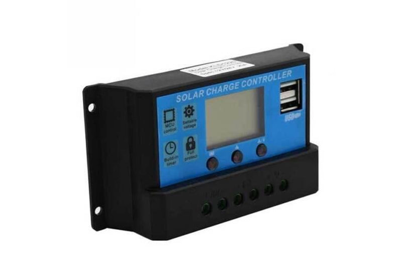 Costcom Solar Panel Regulator Charge Controller USB 12V-24V, 30A