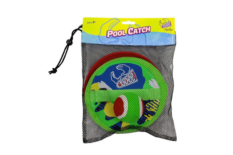 3pc Cooee Neoprene Pool Beach Throwing Game w Ball Kids Outdoor Catch Toy 6+