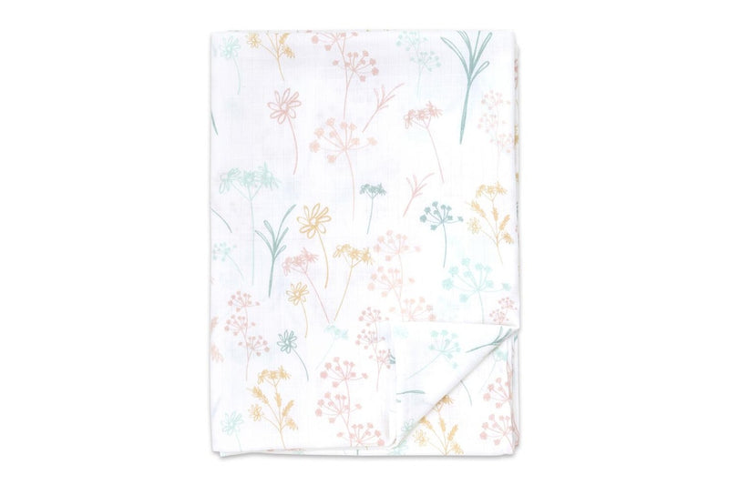 3x Little Haven Muslin Wrap Wild Flower Cozy Comfort Style Baby Blanket 100cm