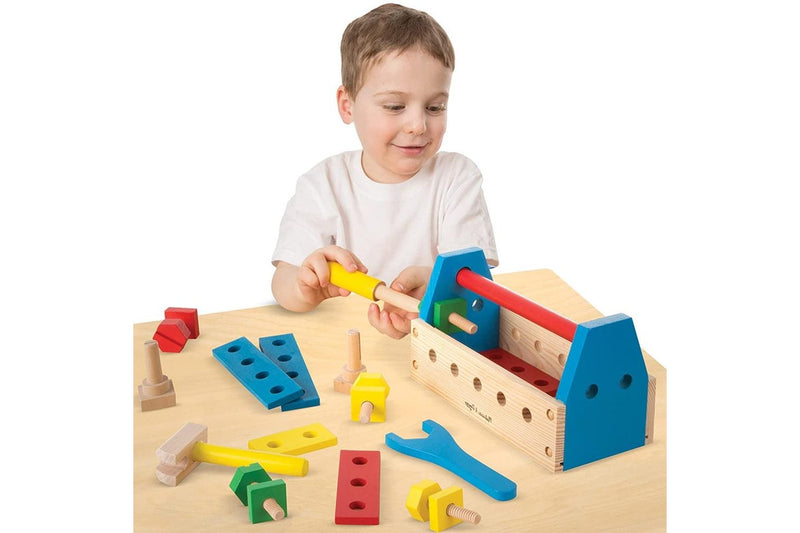 24pc Melissa & Doug Wooden Toys Take-Along Tool Kit Play Set Kids Children 3y+