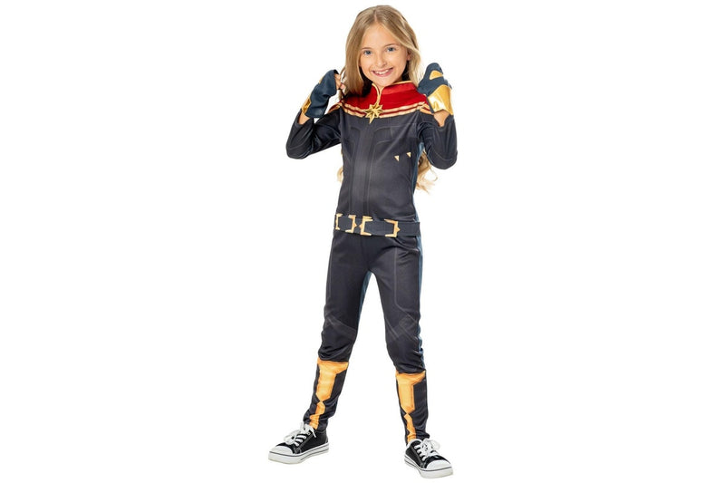 Marvel: Captain Marvel (The Marvels) - Deluxe Kids Costume (Size: 3-5)