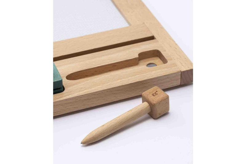 Kiko & gg Oekaki House Wooden Drawing Board w Pen Kids Children 3y+ Toy Cat