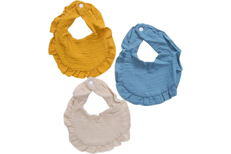 3x LVD Cotton Infant Baby Toddler Feeding Bibs S 3 Harbour 35x21cm Assorted