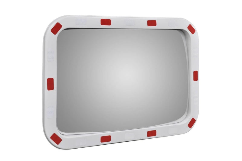 Convex Traffic Mirror Rectangle 40 x 60 cm with Reflectors vidaXL