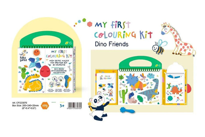 Haku Yoka: My First Colouring Kit - Dino Friends