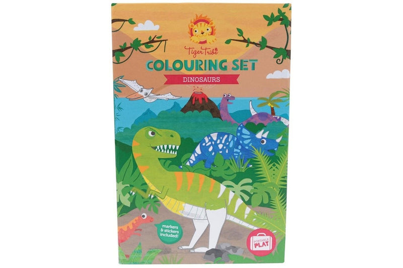 Tiger Tribe: Colouring Set - Dinosaur