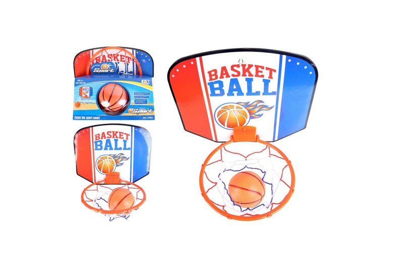 Toylife Deluxe 25x30cm Wall Mount Basket Ball Set Kids Children Indoor Toy 3y+