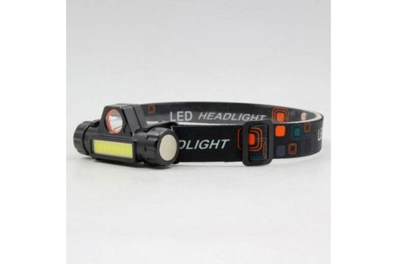 Td101 Usb Led Magnetic Fishing Headlight Black Head Torches