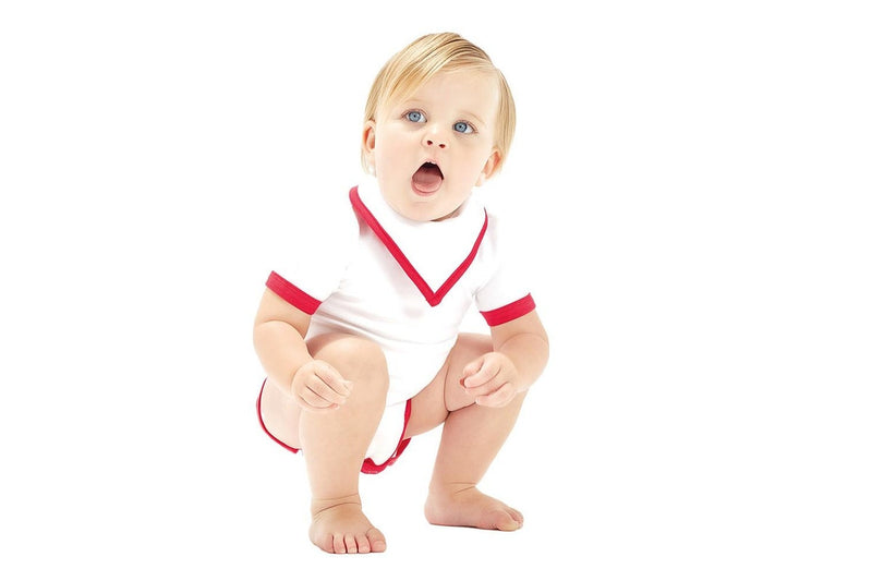 Babybugz Reversible Bib (White/Red) (0-18 months (Baby))