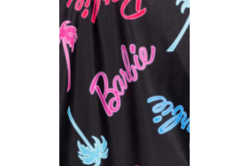 Barbie Womens/Ladies Palm Tree Logo One Piece Swimsuit (Black) (XXL)