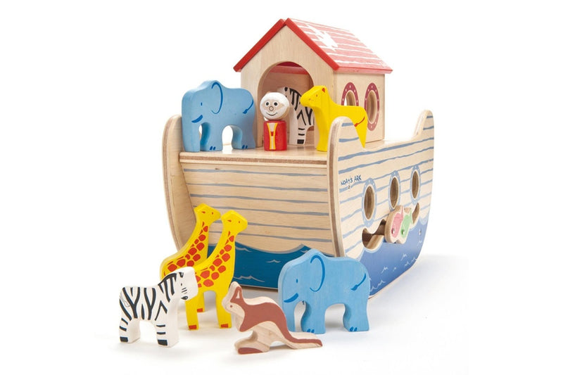 Indigo Jamm 28cm Noah's Ark Kids Children Fun Play Interactive Wooden Toy 18m+