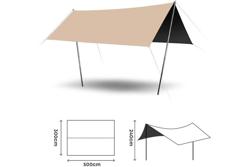 HYPERANGER: UPF50+ Outdoor Waterproof Camping Vinyl Canopy