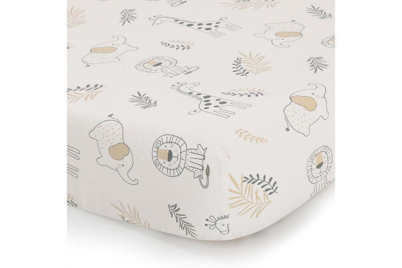 2x The Peanutshell Madagascar Themed Print Size Cot Fitted Sheet Baby Nursery