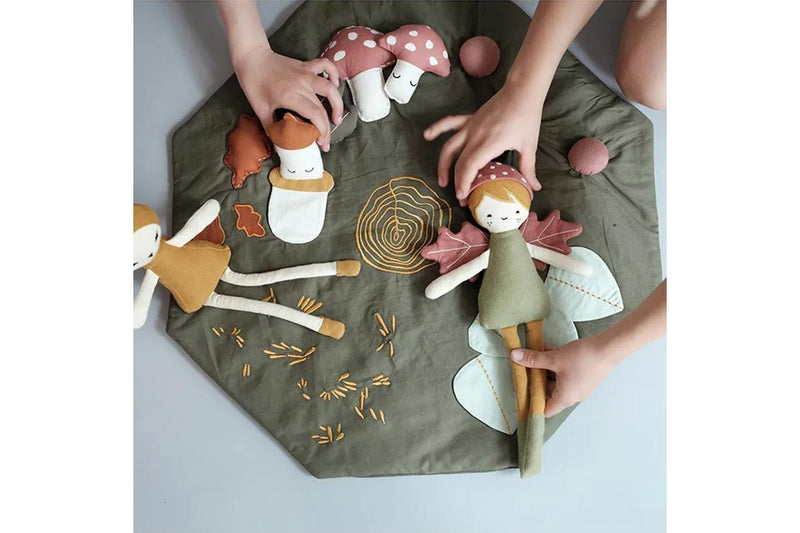 Fabelab 50cm Woods Cotton Travel Activity Blanket Baby Infant 0m+ Floor Play Mat