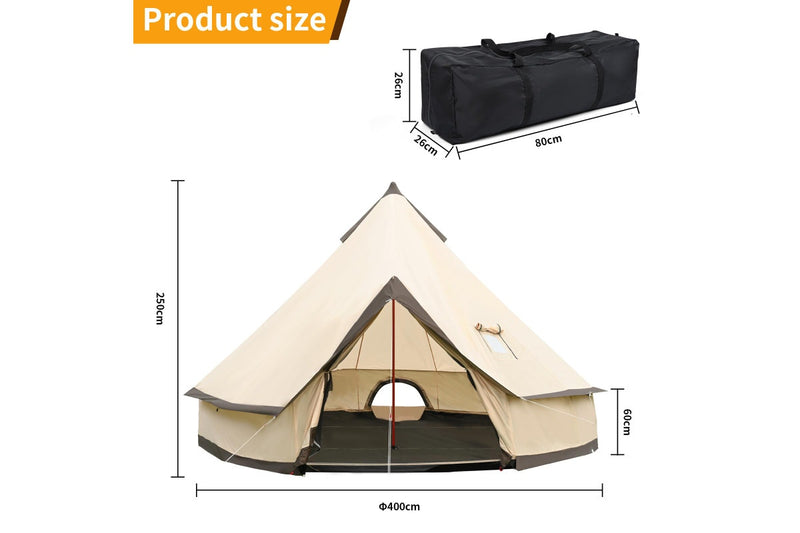 Fraser Country Outdoor 4-Season 4M Glamping Bell Tent (6 to 8 Person)