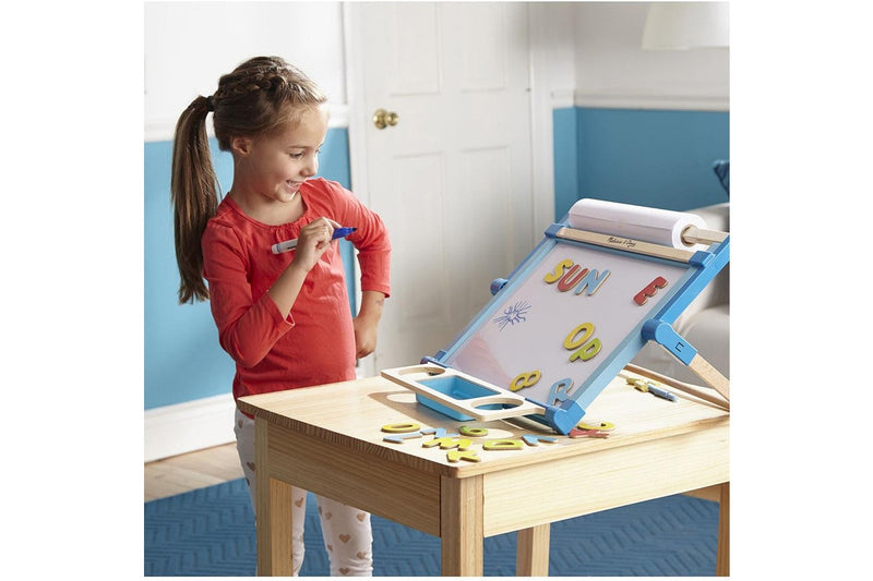 Melissa & Doug: Double-Sided Magnetic Tabletop Easel