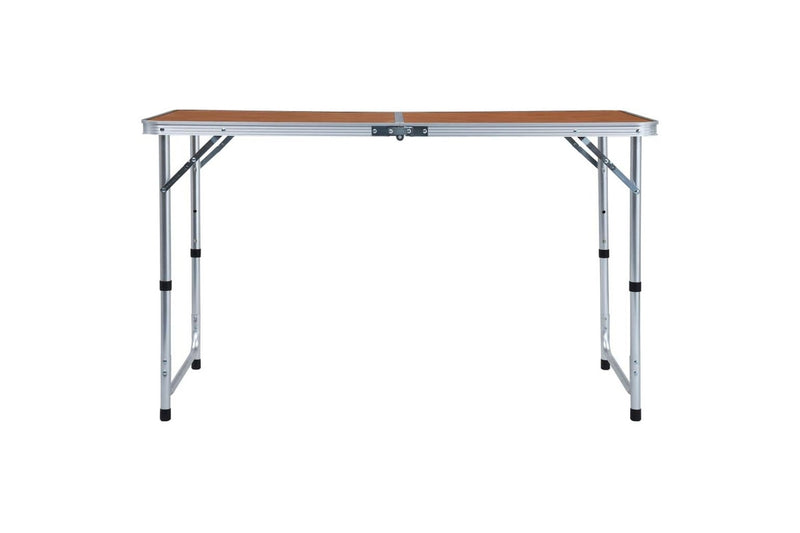 Foldable Camping Table Aluminium 120x60 cm vidaXL