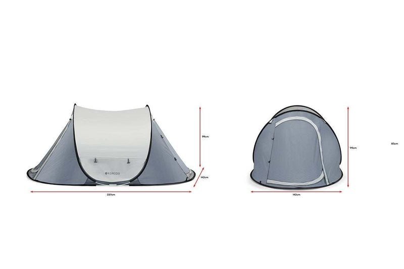 Komodo 2 Layer Pop Up Tent (2 Person)