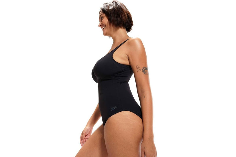 Speedo Womens/Ladies AquaNite Shaping One Piece Swimsuit (Black) (20 UK)