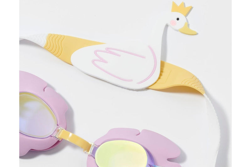 Sunnylife: Kids Swim Goggles - Princess Swan Multi