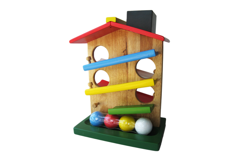 Ball Rolling House Wooden Toys