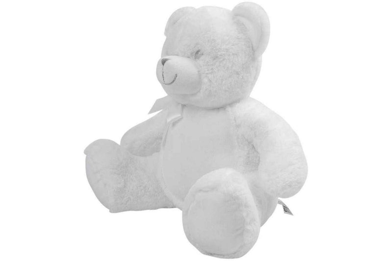 Mumbles Bear Plush Toy (White) (One Size)