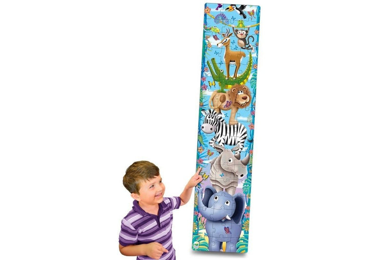 The Learning Journey: Long and Tall Puzzles - Big to Small Animals