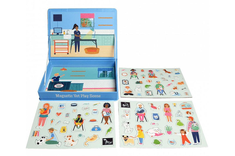 Rex London: Magnetic Vet Play Scene Set - (75 pieces)