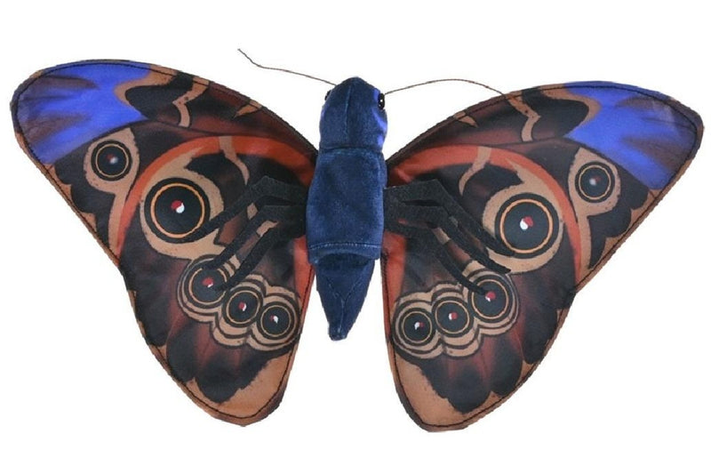 Wild Republic: Rainforest Blue Morpho Butterfly - 7" Finger Puppet